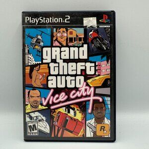 Grand Theft Auto: Vice City PS2 Complete Edition Rockstar 2002 Tested M-Rated